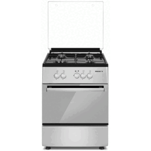 MAXI Gas Cooker 60 by 60 MAXI 6060 4B BASIC BLACK GREY