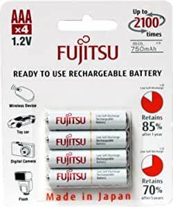 Fujitsu Rechargeable AAA White Battery