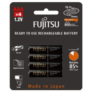 Fujitsu Rechargeable AAA Battery